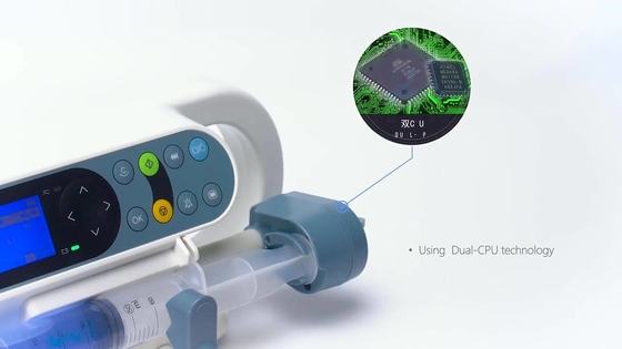 Yonker Veterinary Syringe Pump Adjustable Editable 5 Drug Information 2% Injection Accuracy Electric Syringe Pump for Pet