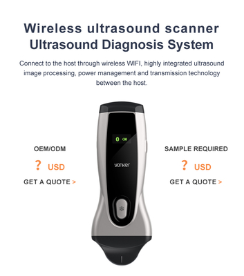 Yonker Pocket Veterinary Ultrasound Scanner Portable Handheld WiFi Color Wireless Ultrasound Probe Vet for Animal Cat Pet Dog